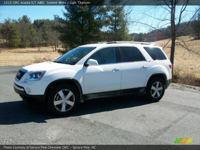 Summit White / Light Titanium 2010 GMC Acadia SLT AWD