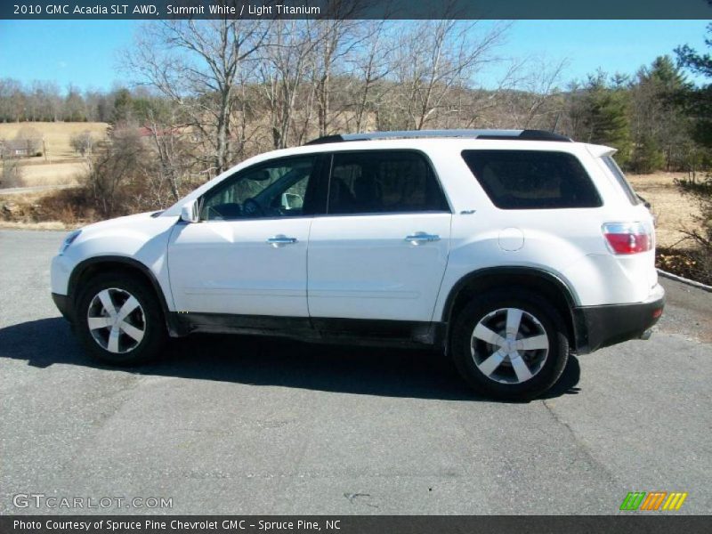 Summit White / Light Titanium 2010 GMC Acadia SLT AWD