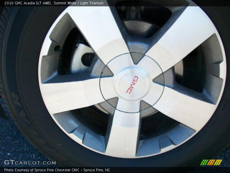 Summit White / Light Titanium 2010 GMC Acadia SLT AWD