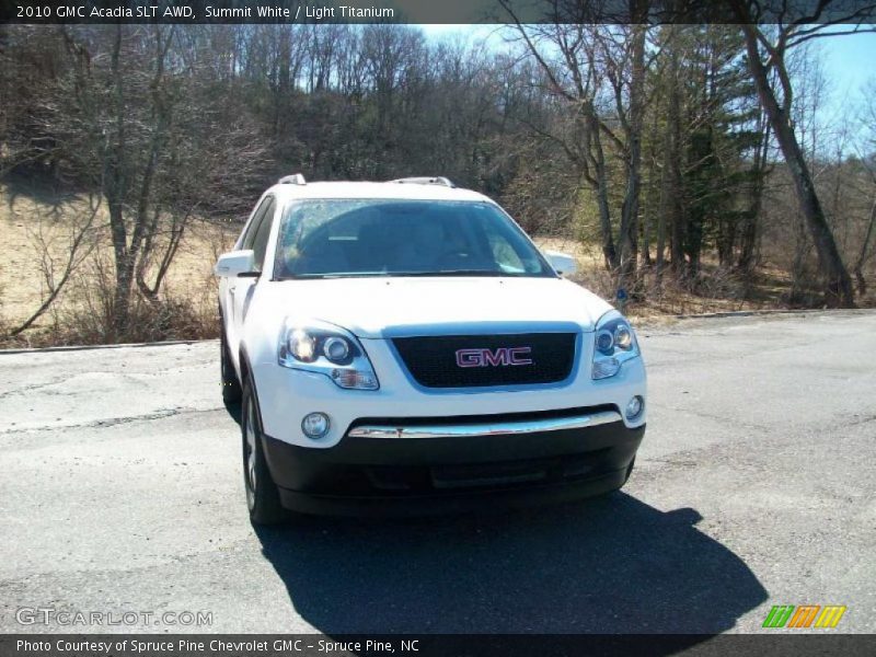 Summit White / Light Titanium 2010 GMC Acadia SLT AWD