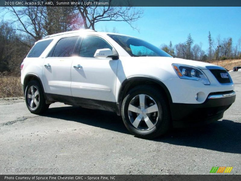 Summit White / Light Titanium 2010 GMC Acadia SLT AWD