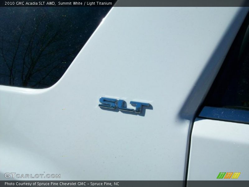 Summit White / Light Titanium 2010 GMC Acadia SLT AWD
