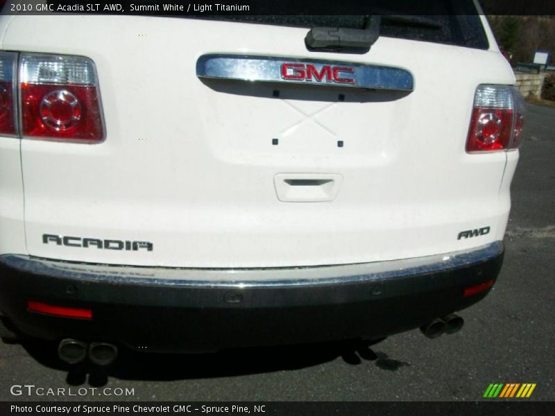Summit White / Light Titanium 2010 GMC Acadia SLT AWD