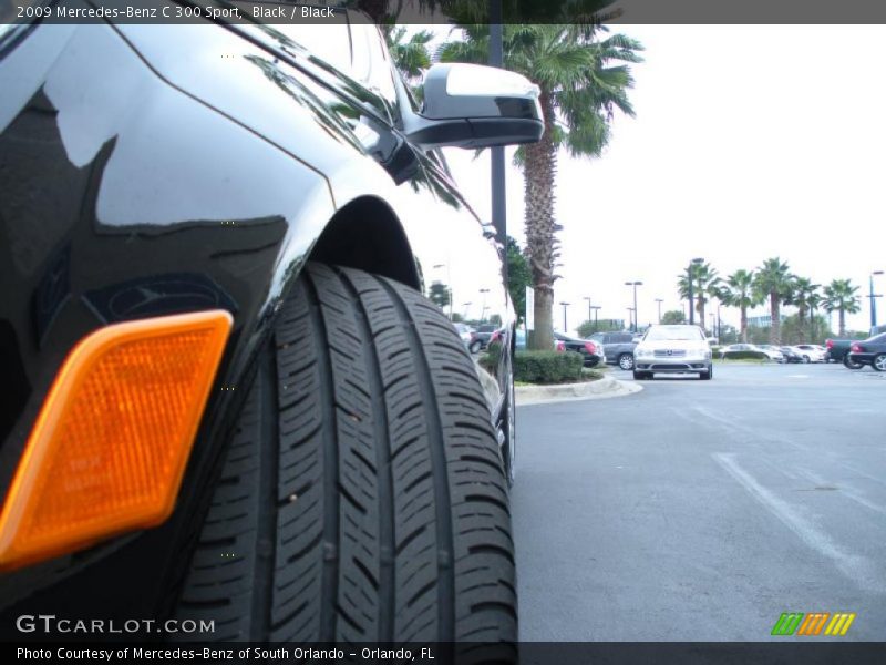 Black / Black 2009 Mercedes-Benz C 300 Sport