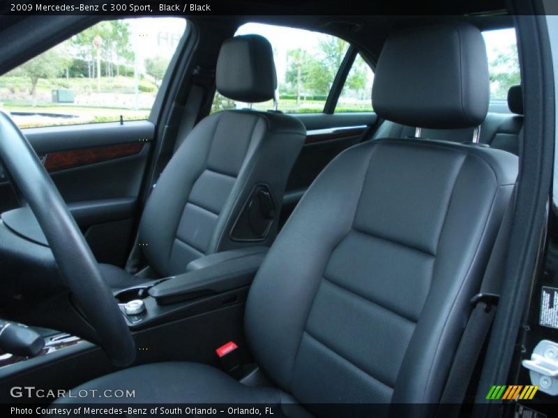 Black / Black 2009 Mercedes-Benz C 300 Sport