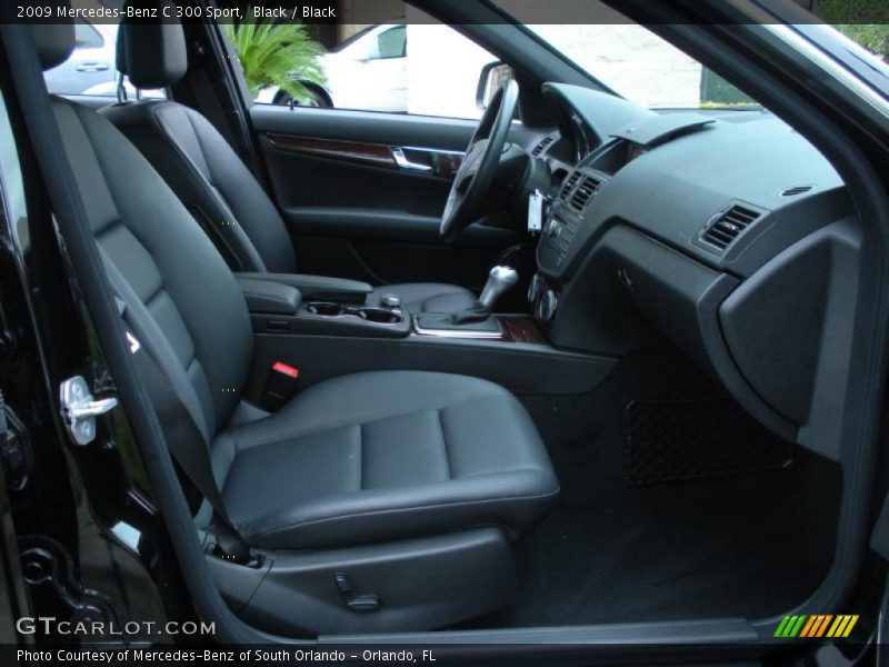 Black / Black 2009 Mercedes-Benz C 300 Sport
