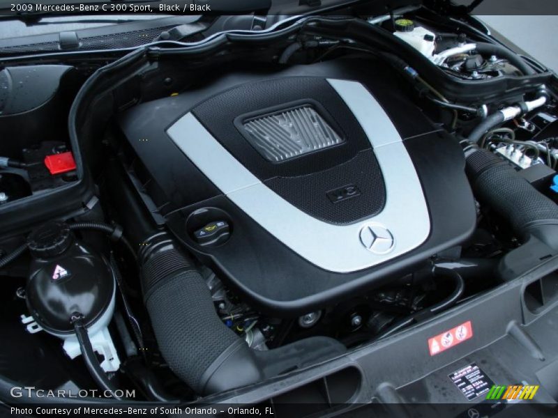 Black / Black 2009 Mercedes-Benz C 300 Sport
