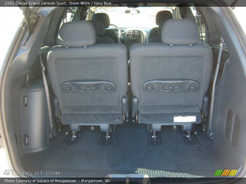 Stone White / Navy Blue 2002 Dodge Grand Caravan Sport