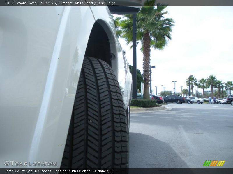 Blizzard White Pearl / Sand Beige 2010 Toyota RAV4 Limited V6