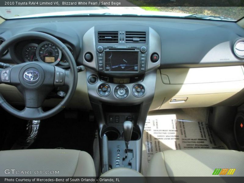Dashboard of 2010 RAV4 Limited V6