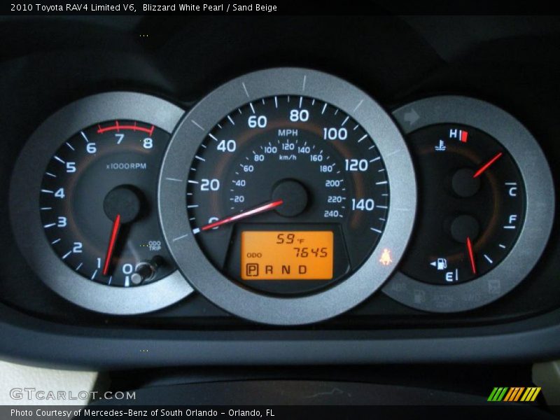  2010 RAV4 Limited V6 Limited V6 Gauges