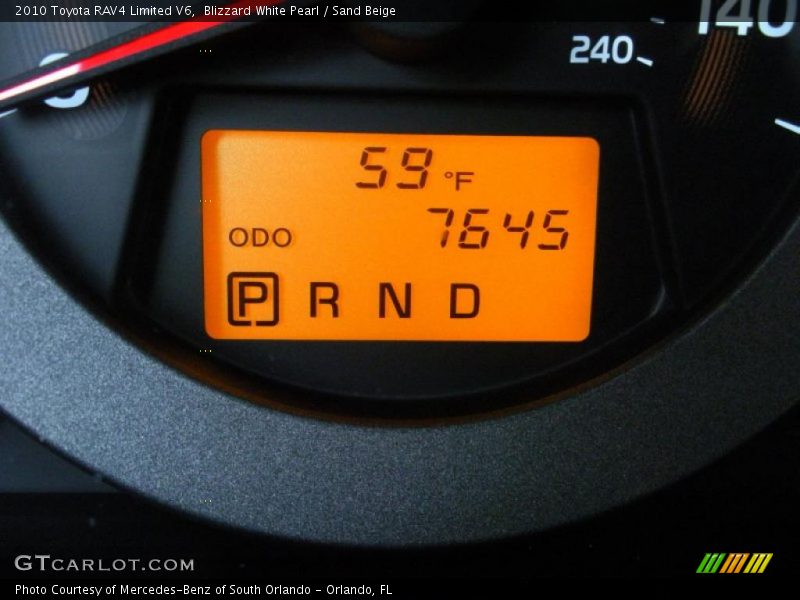 Blizzard White Pearl / Sand Beige 2010 Toyota RAV4 Limited V6