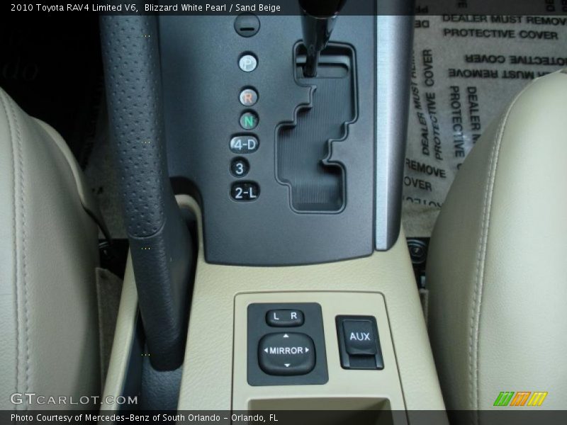  2010 RAV4 Limited V6 5 Speed ECT Automatic Shifter