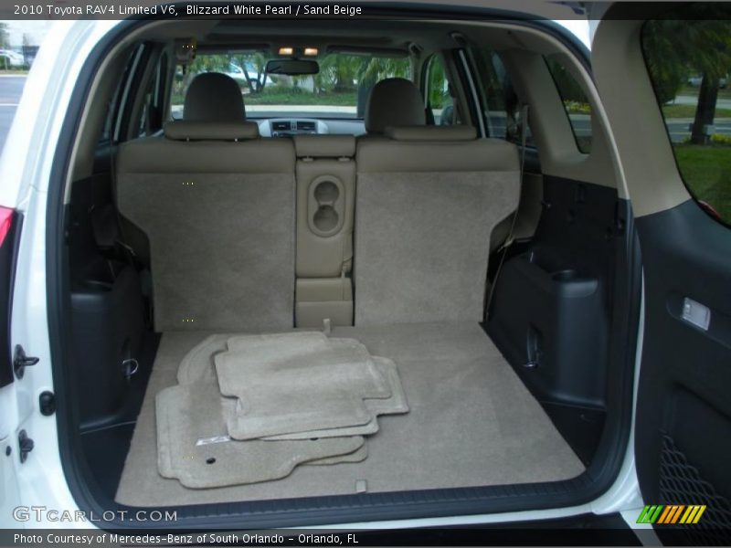 Blizzard White Pearl / Sand Beige 2010 Toyota RAV4 Limited V6