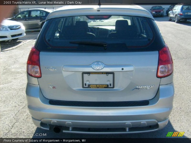 Lunar Mist Metallic / Dark Gray 2003 Toyota Matrix XR