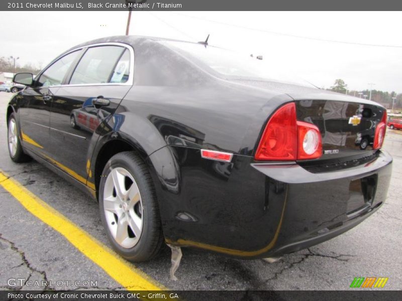 Black Granite Metallic / Titanium 2011 Chevrolet Malibu LS