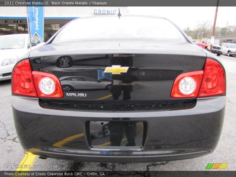 Black Granite Metallic / Titanium 2011 Chevrolet Malibu LS
