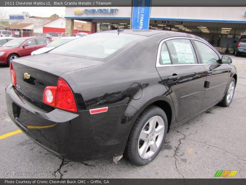 Black Granite Metallic / Titanium 2011 Chevrolet Malibu LS