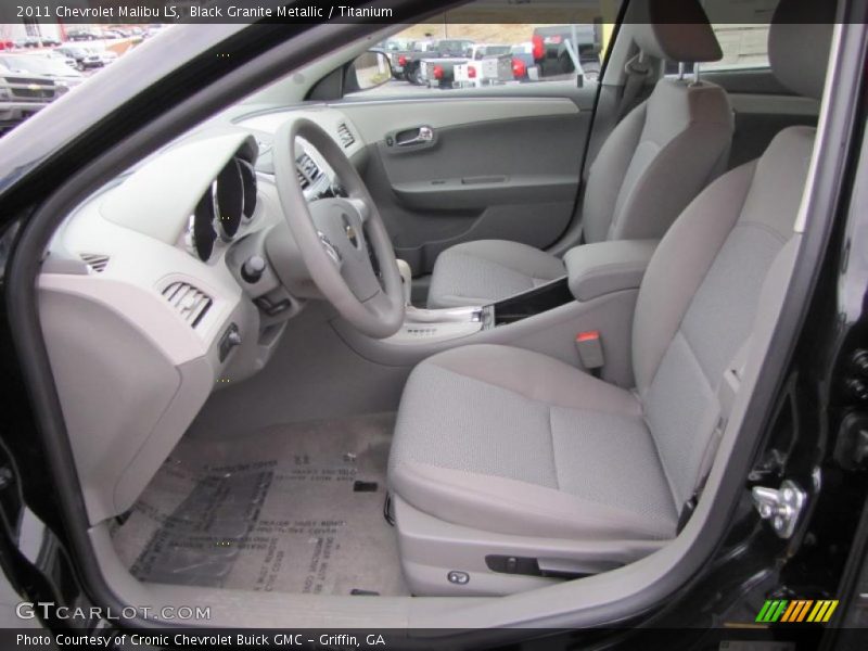 Black Granite Metallic / Titanium 2011 Chevrolet Malibu LS