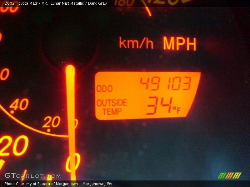 Lunar Mist Metallic / Dark Gray 2003 Toyota Matrix XR