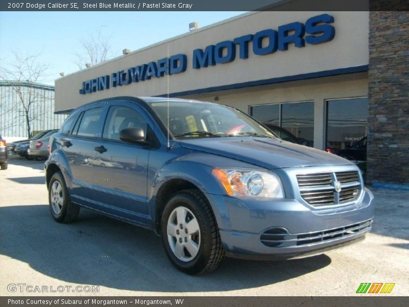 Steel Blue Metallic / Pastel Slate Gray 2007 Dodge Caliber SE