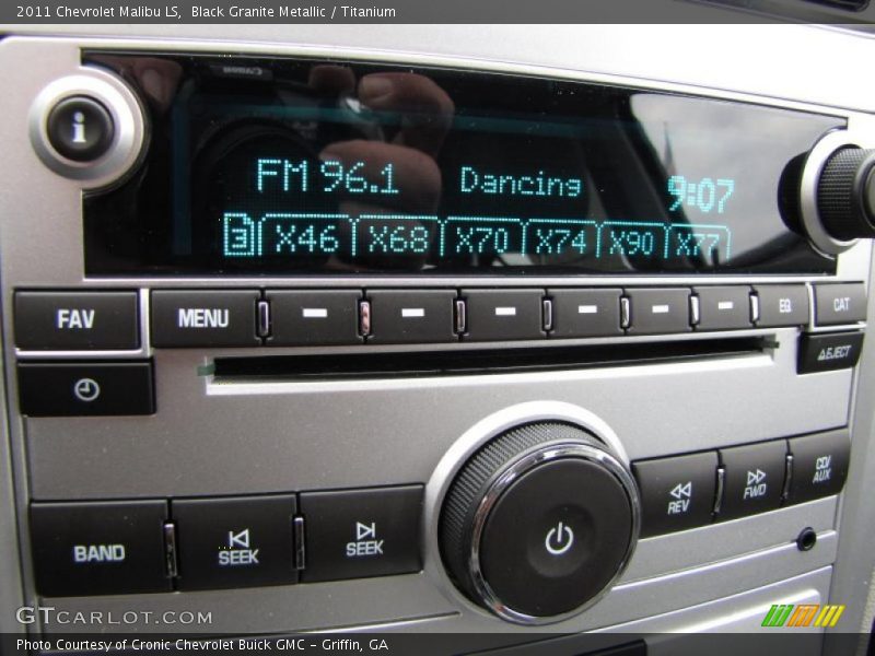 Black Granite Metallic / Titanium 2011 Chevrolet Malibu LS