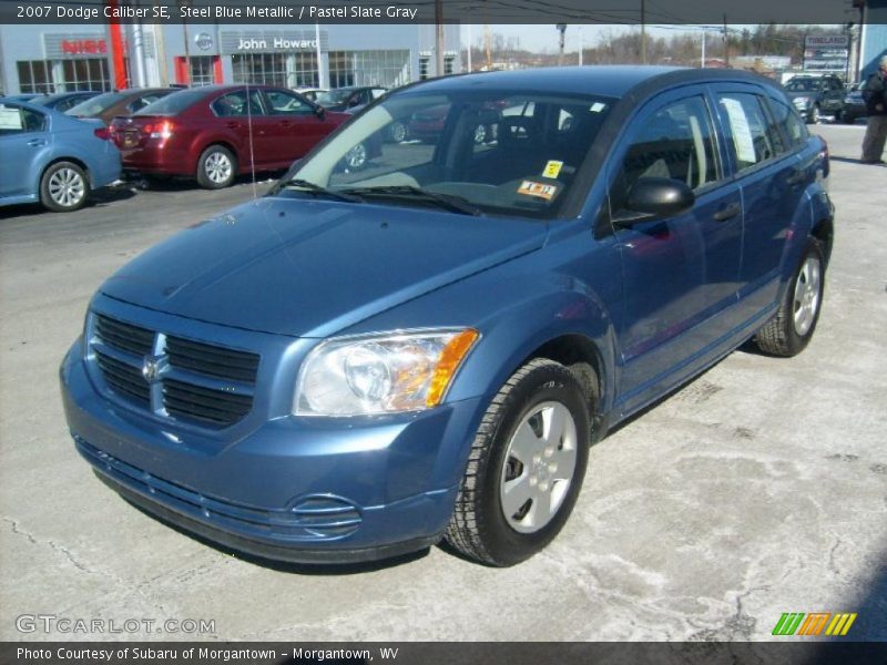 Steel Blue Metallic / Pastel Slate Gray 2007 Dodge Caliber SE