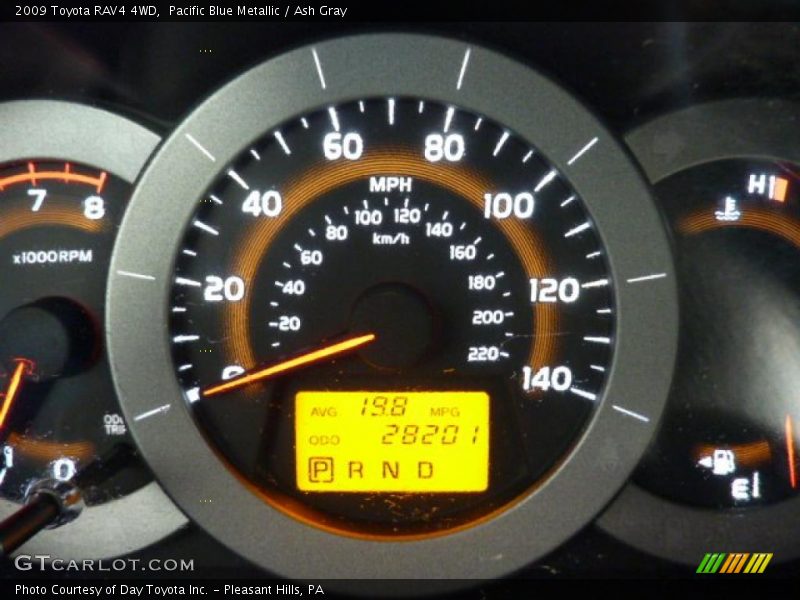 Pacific Blue Metallic / Ash Gray 2009 Toyota RAV4 4WD