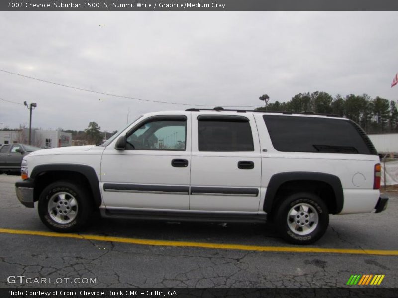 Summit White / Graphite/Medium Gray 2002 Chevrolet Suburban 1500 LS