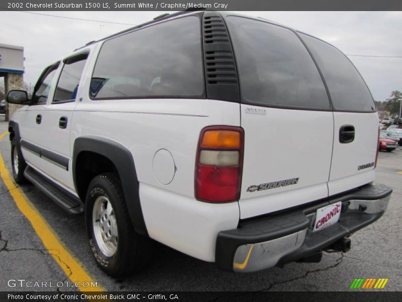 Summit White / Graphite/Medium Gray 2002 Chevrolet Suburban 1500 LS