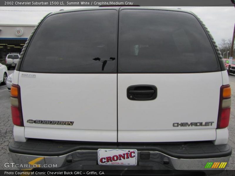 Summit White / Graphite/Medium Gray 2002 Chevrolet Suburban 1500 LS