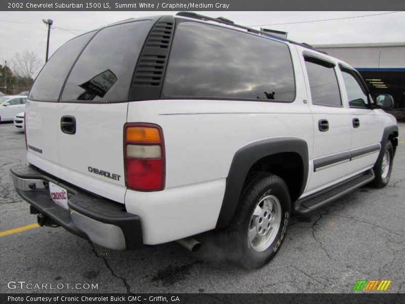 Summit White / Graphite/Medium Gray 2002 Chevrolet Suburban 1500 LS
