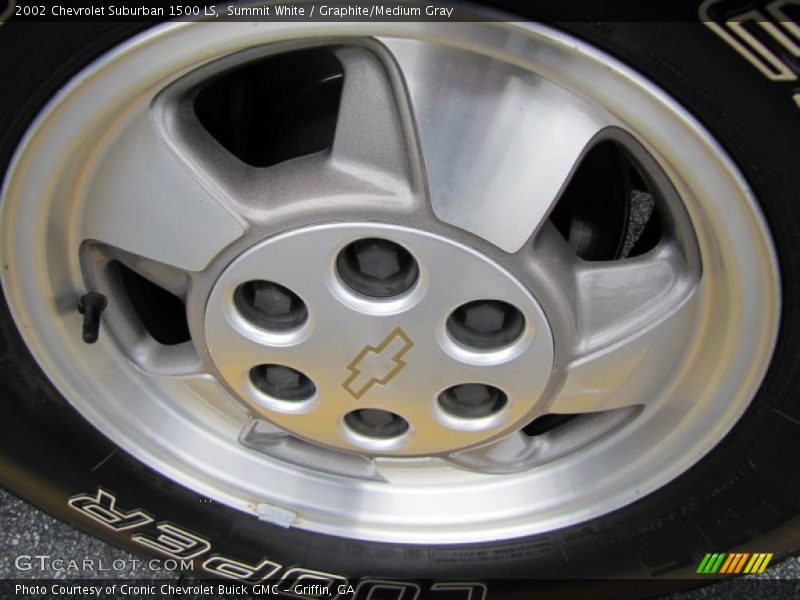 Summit White / Graphite/Medium Gray 2002 Chevrolet Suburban 1500 LS
