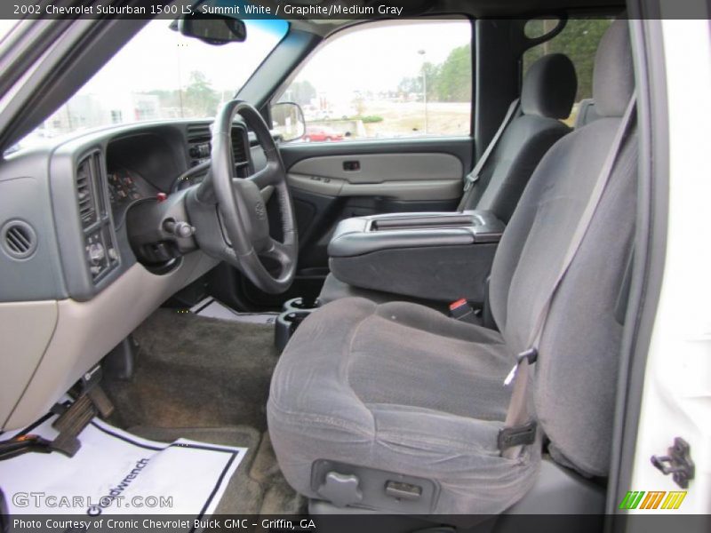 Summit White / Graphite/Medium Gray 2002 Chevrolet Suburban 1500 LS