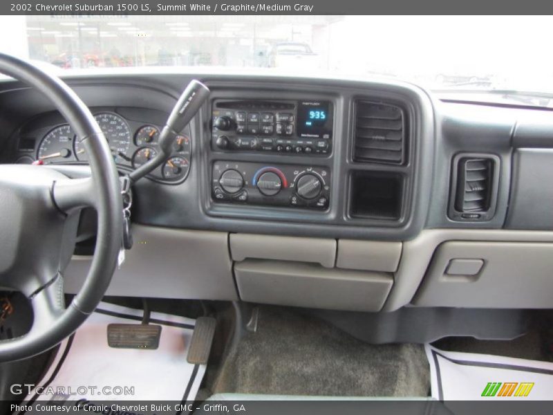 Summit White / Graphite/Medium Gray 2002 Chevrolet Suburban 1500 LS