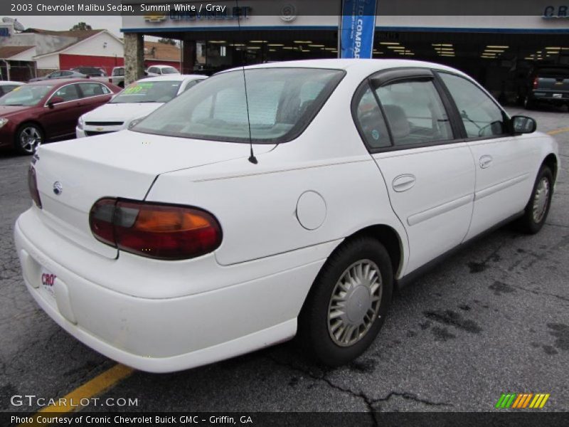 Summit White / Gray 2003 Chevrolet Malibu Sedan