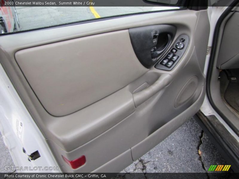 Summit White / Gray 2003 Chevrolet Malibu Sedan