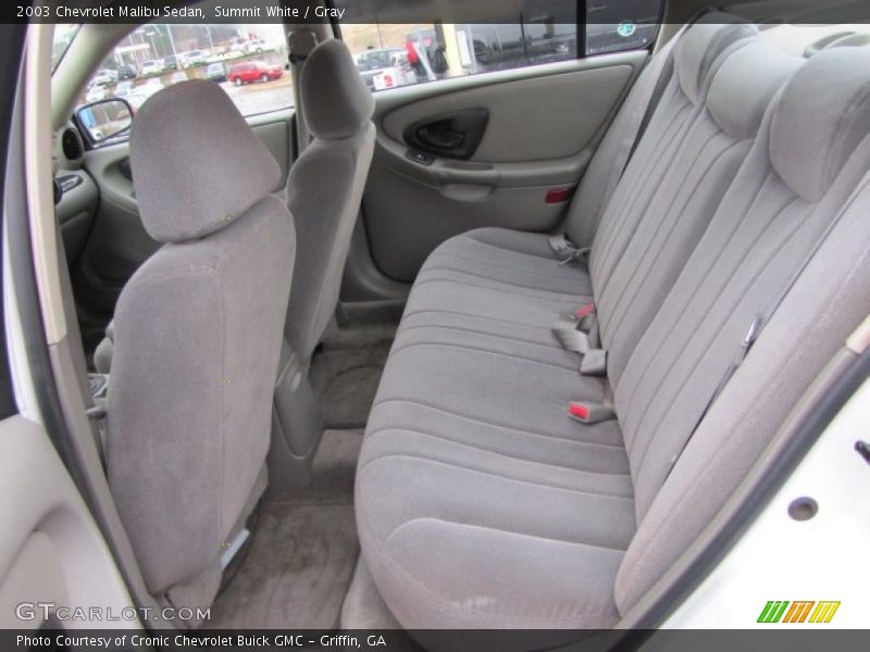 Summit White / Gray 2003 Chevrolet Malibu Sedan