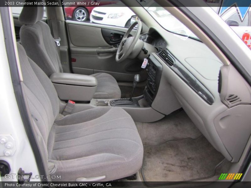 Summit White / Gray 2003 Chevrolet Malibu Sedan