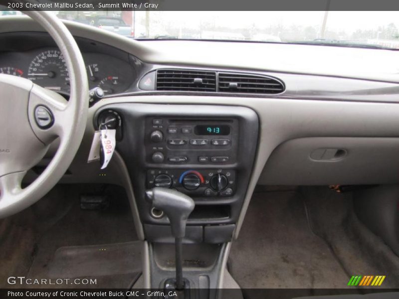 Summit White / Gray 2003 Chevrolet Malibu Sedan