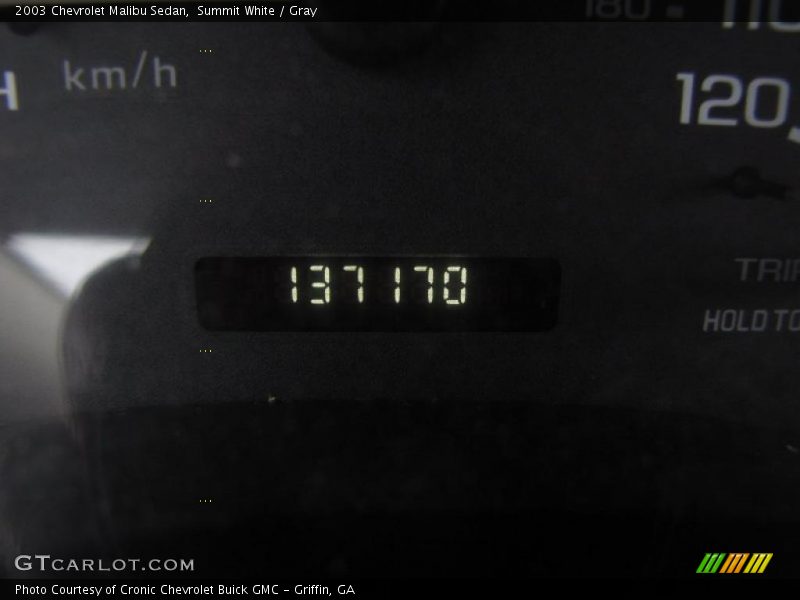 Summit White / Gray 2003 Chevrolet Malibu Sedan