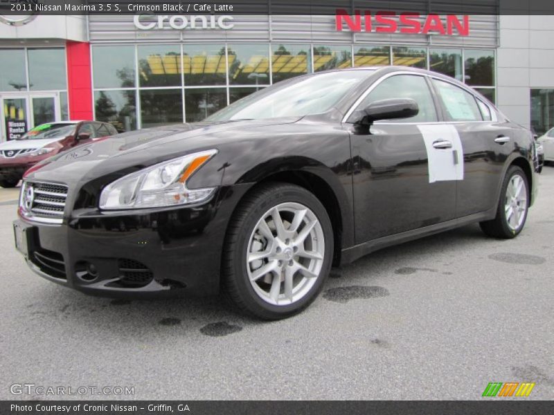 Crimson Black / Cafe Latte 2011 Nissan Maxima 3.5 S