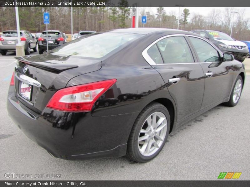 Crimson Black / Cafe Latte 2011 Nissan Maxima 3.5 S