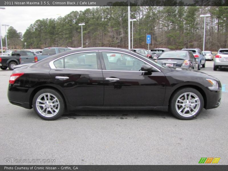 Crimson Black / Cafe Latte 2011 Nissan Maxima 3.5 S