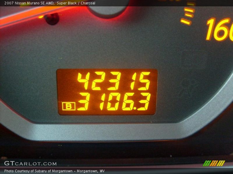 Super Black / Charcoal 2007 Nissan Murano SE AWD