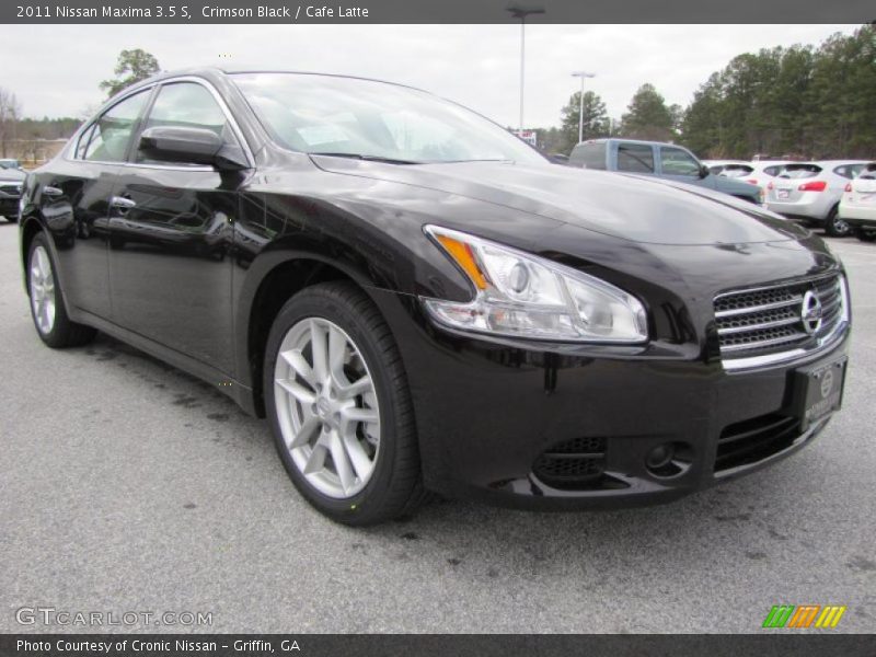 Crimson Black / Cafe Latte 2011 Nissan Maxima 3.5 S