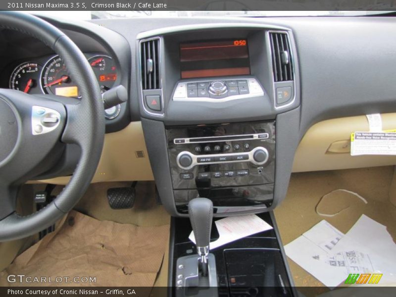 Crimson Black / Cafe Latte 2011 Nissan Maxima 3.5 S