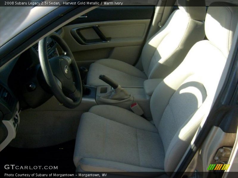 Harvest Gold Metallic / Warm Ivory 2008 Subaru Legacy 2.5i Sedan