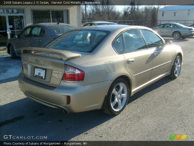Harvest Gold Metallic / Warm Ivory 2008 Subaru Legacy 2.5i Sedan