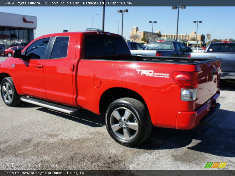 Radiant Red / Graphite Gray 2009 Toyota Tundra TRD Sport Double Cab